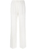Alberto Biani White Cady Elasticated Trousers