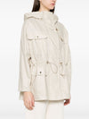 Fay Linen and cotton blend parka coat