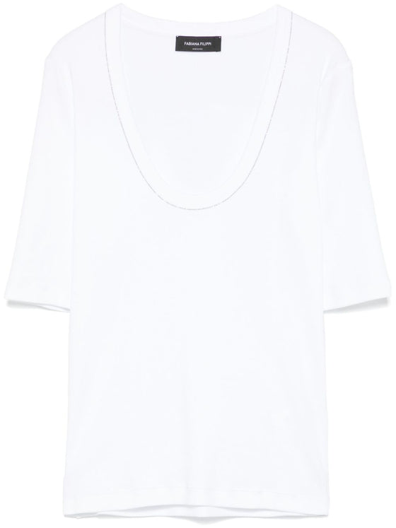 Fabiana Filippi chain detail T-shirt