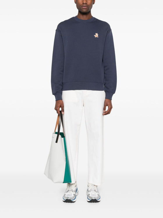 Maison Kitsune fox-motif cotton sweatshirt
