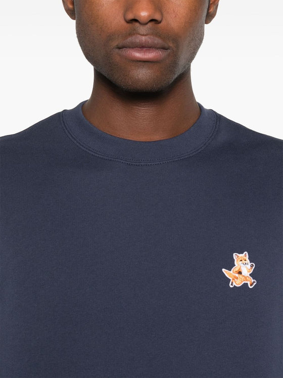 Maison Kitsune fox-motif cotton sweatshirt