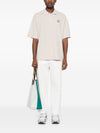 Maison Kitsune bold fox head patch oversize polo