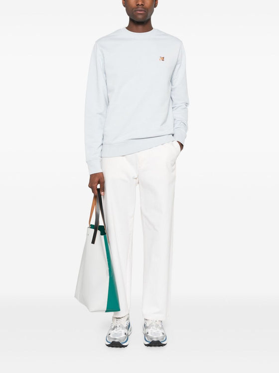 Maison Kitsune fox head-patch sweatshirt