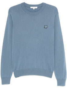 Maison Kitsune Bold Fox Head Applique Sweater