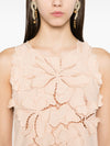 Forte Forte Long dress with floral appliques