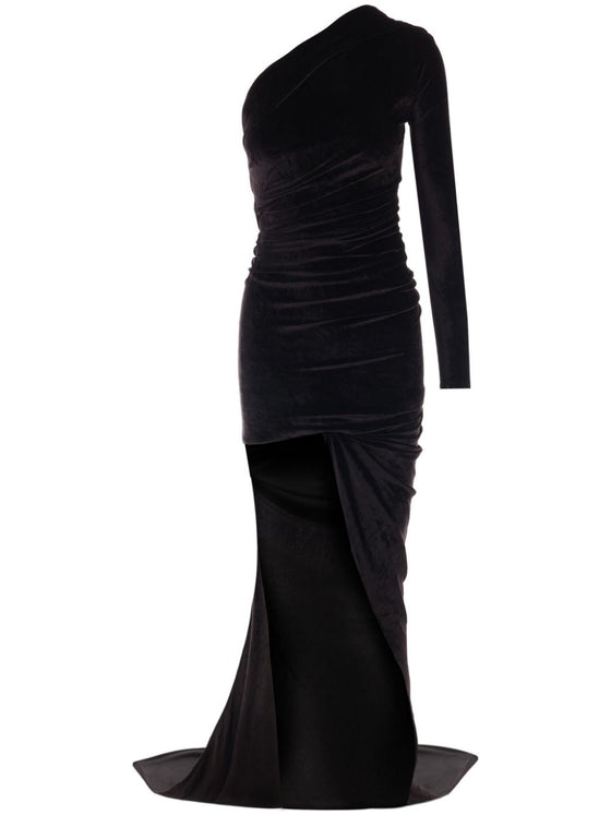 Balenciaga Long asymmetrical one-shoulder dress