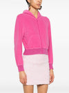 Balenciaga Rhinestone-logo zipped hoodie