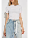 Balenciaga BB pointelle-knit T-shirt