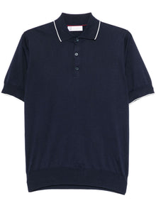  Brunello Cucinelli cotton polo shirt - blue