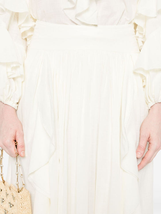Zimmermann Ruffled maxi skirt