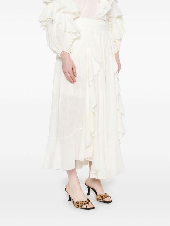 Zimmermann Ruffled maxi skirt