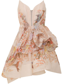  Zimmermann Illuminate Draped Short Dress