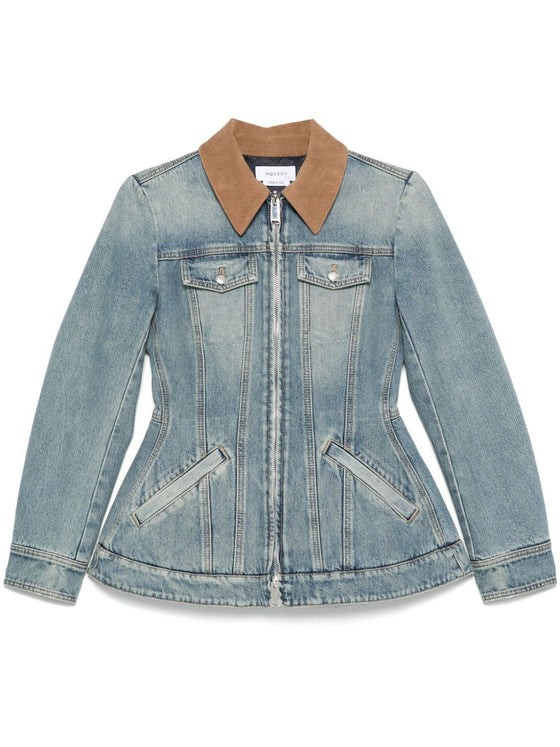 Alexander McQueen Coats Clear Blue