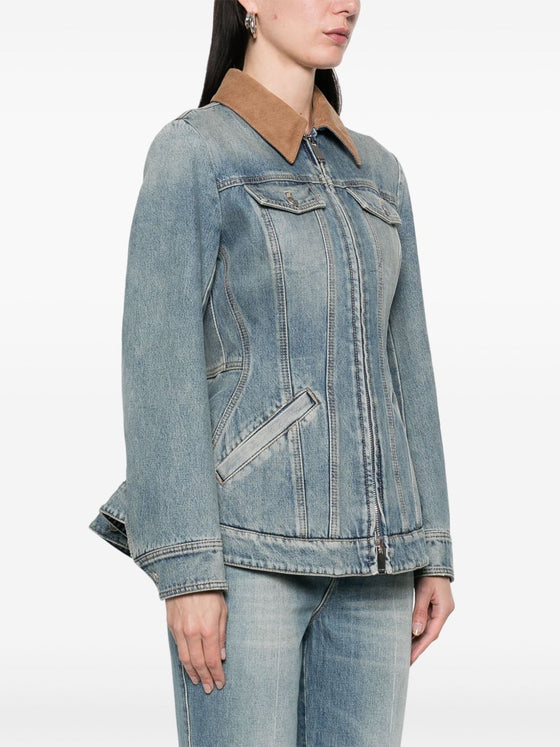 Alexander McQueen Coats Clear Blue