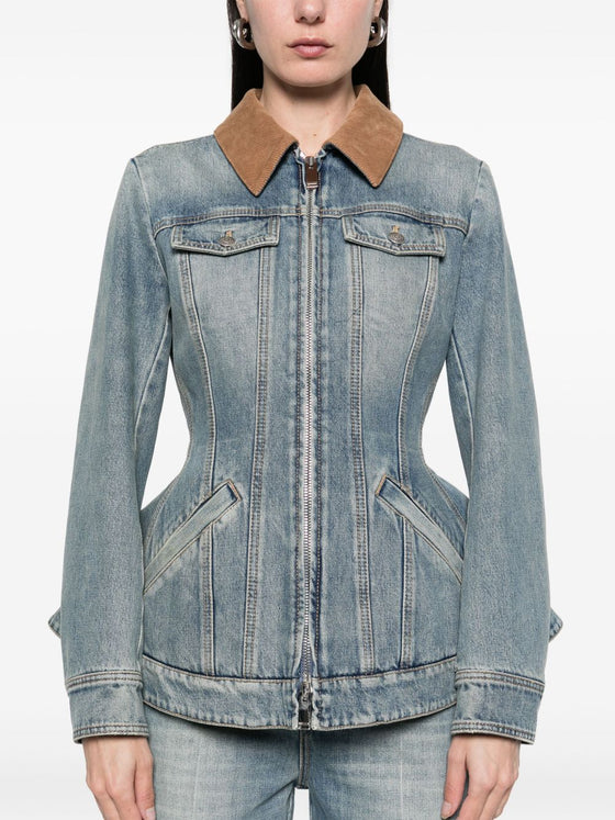Alexander McQueen Coats Clear Blue