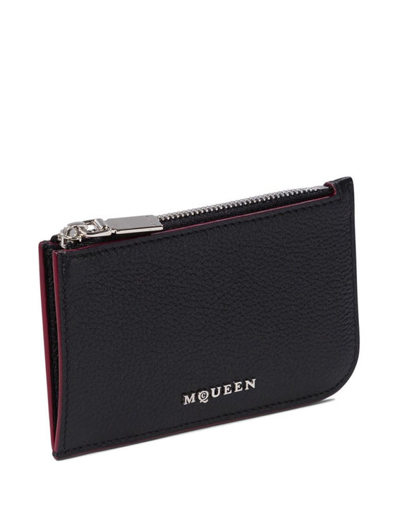 Alexander McQueen leather card case
