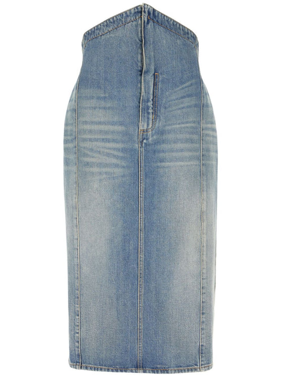 Alexander McQueen Skirts Clear Blue