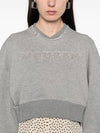 Alexander McQueen Crop sweatshirt with logo