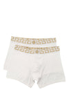 Versace Greca border trunks in white