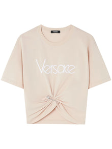  Versace 1978 Re-Edition Logo Safety Pin Short T-Shirt
