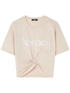 Versace 1978 Re-Edition Logo Safety Pin Short T-Shirt