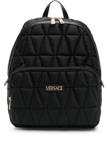  Versace logo-lettering backpack