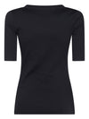 Fabiana Filippi beaded-trim ribbed-knit Top