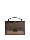 Golden Goose Venezia Bag in anthracite grey laminated leather with black details