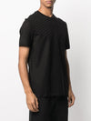 Emporio Armani Mercerised-jersey T-shirt with all-over jacquard eagle