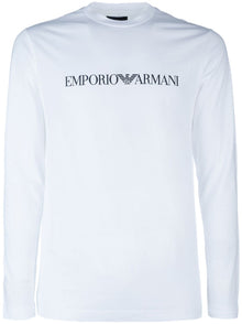  Emporio Armani logo print cotton T-shirt