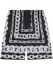 Versace Medusa Chains Silk Shorts
