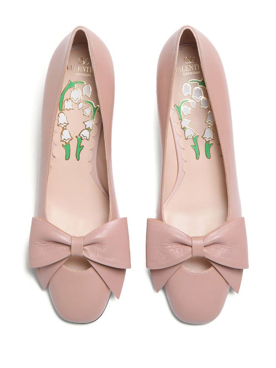 Valentino Garavani Bowow Décolleté In Kid 45mm