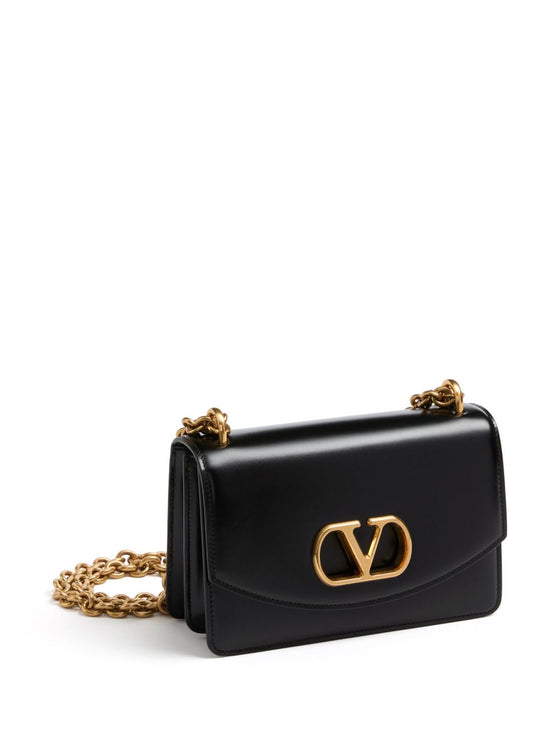 Valentino Garavani Vain Small Shoulder Bag In Shiny Calfskin