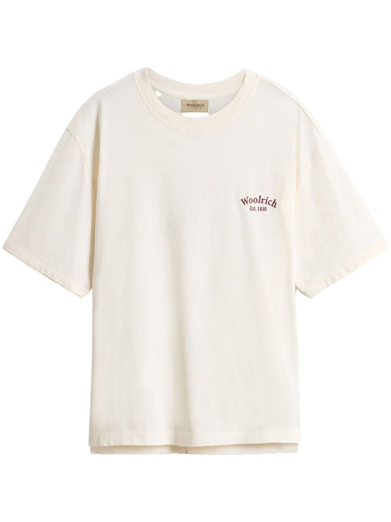 Woolrich Pure Pima Cotton T-Shirt with Logo