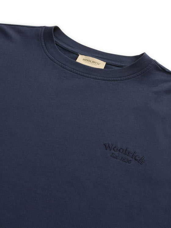 Woolrich Pure Pima Cotton T-Shirt with Logo