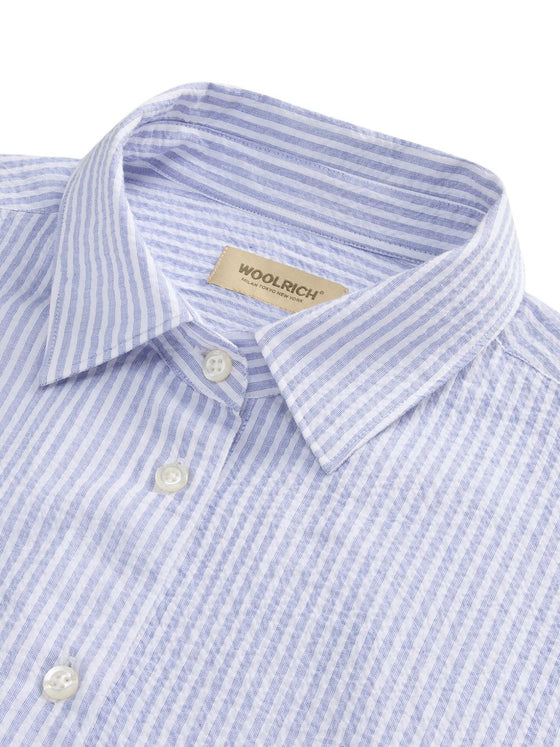 Woolrich Blue stripe cotton shirt