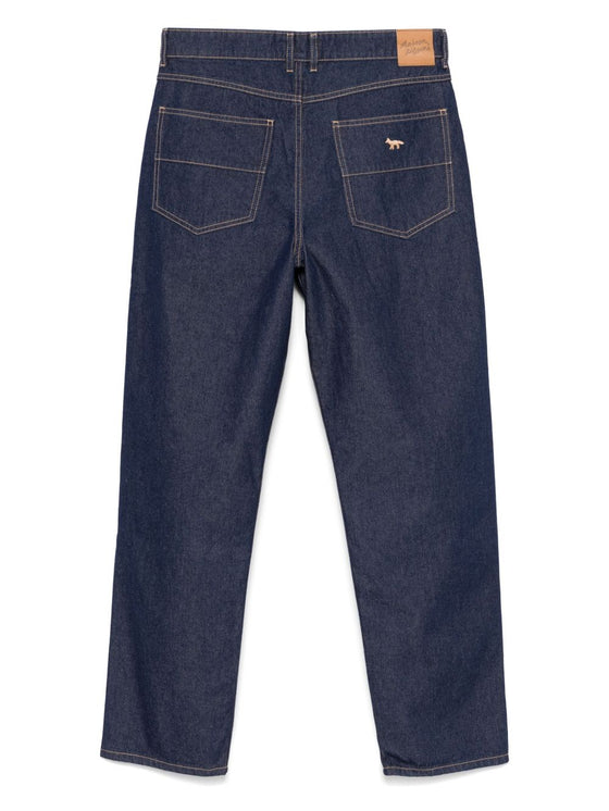 Maison Kitsune Mid-Rise Straight Pants