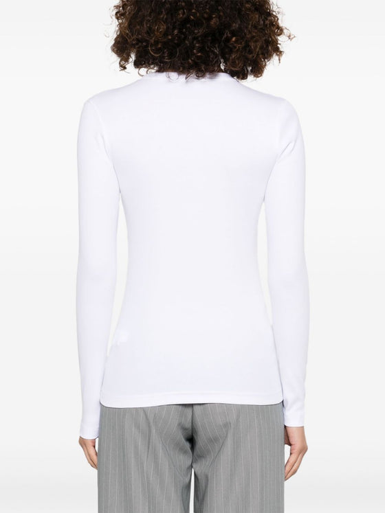 Fabiana Filippi T-shirt With Diamond Thread Detail