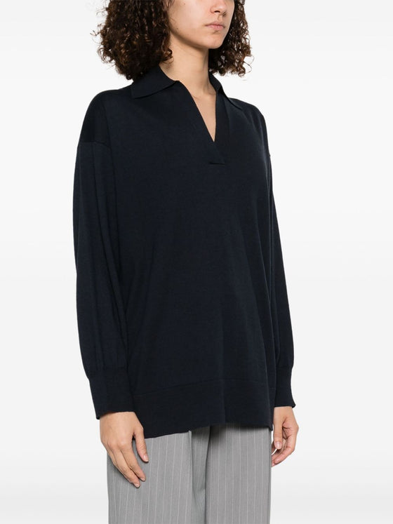 Fabiana Filippi Wool and cotton blend polo shirt