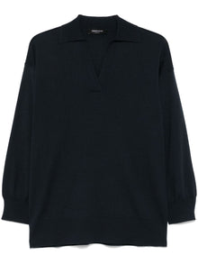  Fabiana Filippi Wool and cotton blend polo shirt