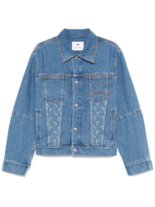  Marine Serre crescent moon-print denim jacket