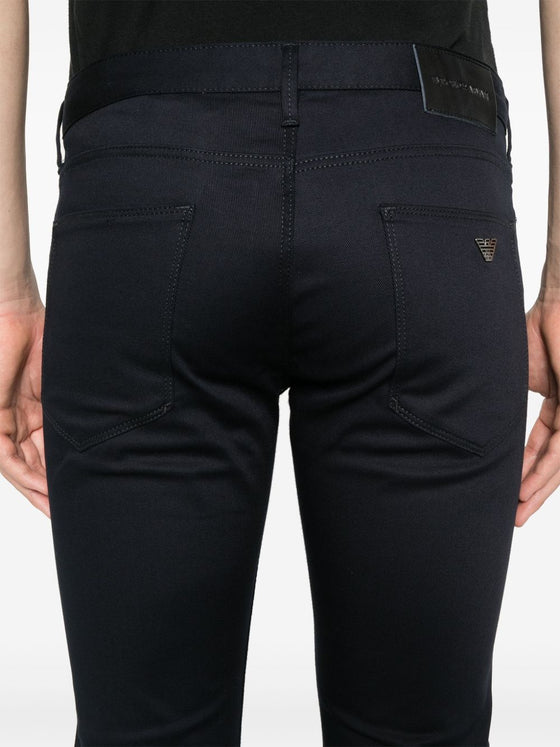 Emporio Armani logo-plaque slim-fit Jeans