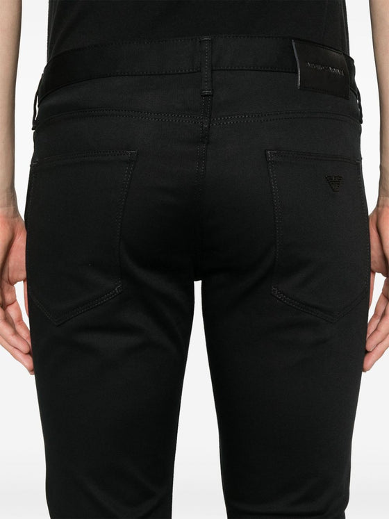 Emporio Armani Slim jeans with logo plaque