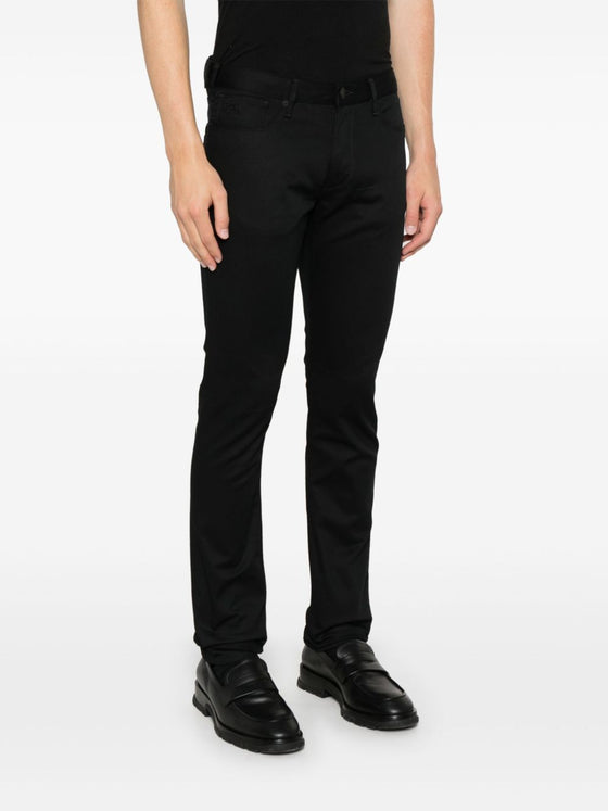 Emporio Armani Slim jeans with logo plaque