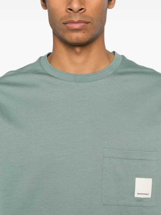 Emporio Armani T-shirts and Polos Clear Blue