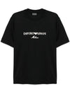 Emporio Armani ASV logo embroidery T-shirt