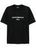 Emporio Armani ASV logo embroidery T-shirt