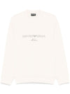 Emporio Armani Double jersey sweatshirt with ASV logo embroidery