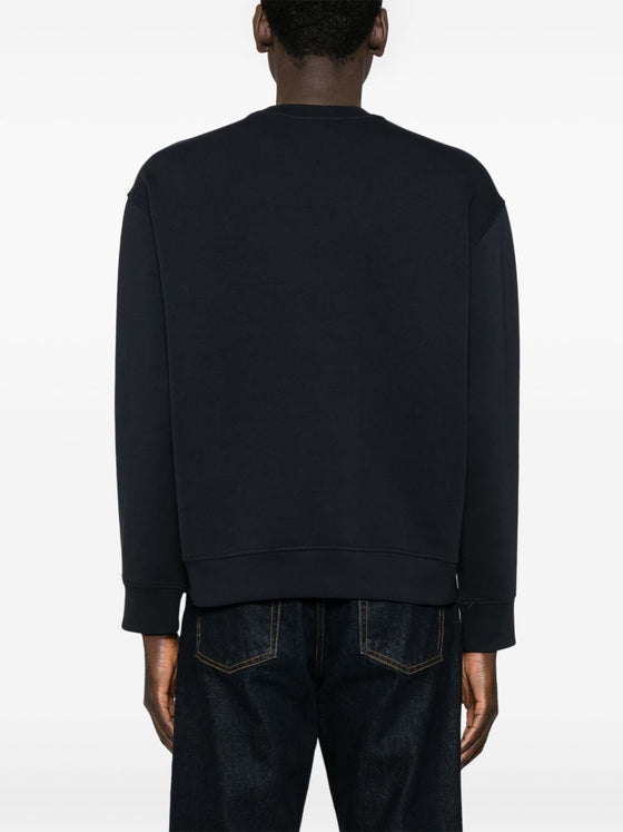 Emporio Armani ASV Double-jersey sweatshirt with logo embroidery