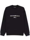 Emporio Armani ASV Double-jersey sweatshirt with logo embroidery